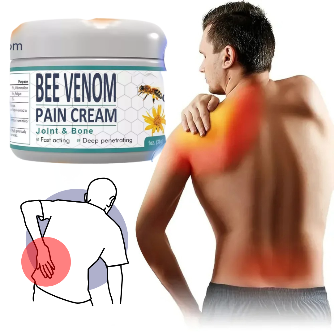 3 Unidades-Bee Venom Crema para el dolor articular